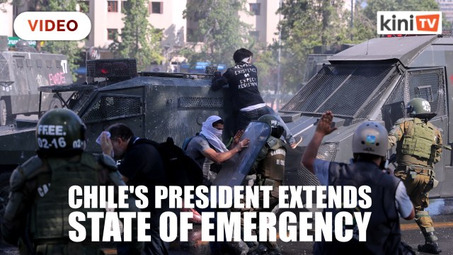 Chile's Pinera extends state of emergency, says 'we are at war'