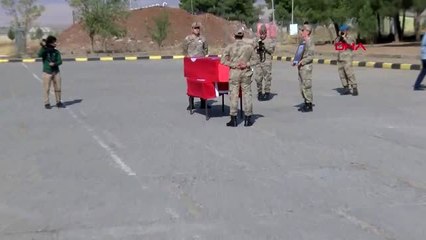 Mardin şehit uzman çavuş muhammet önek, kızıltepe'de düzenlenen törenle memleketi gaziantep'e...