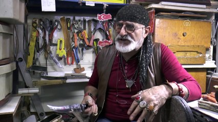 Mini bıçakların ustası 'Şirin Baba'nın Guinness hayali - SİVAS