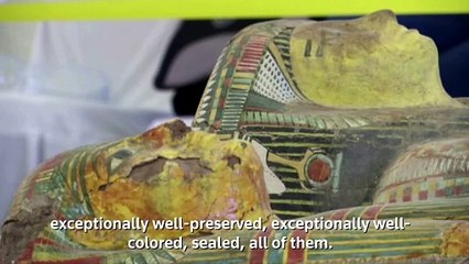 Egypt unveils biggest ancient coffin find in over a century