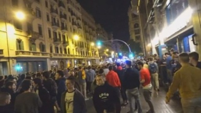Noche en calma tras una semana de disturbios en Cataluña