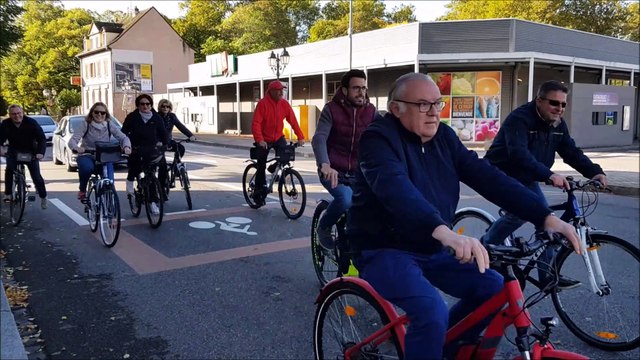 La Ville de Cernay a mis en place un cheminement cyclable au centre ville.
