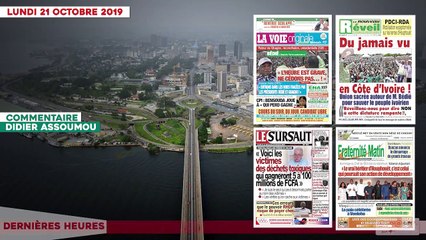 Le titrologue du 21 octobre 2019- Du jamais vu en Côte d'Ivoire