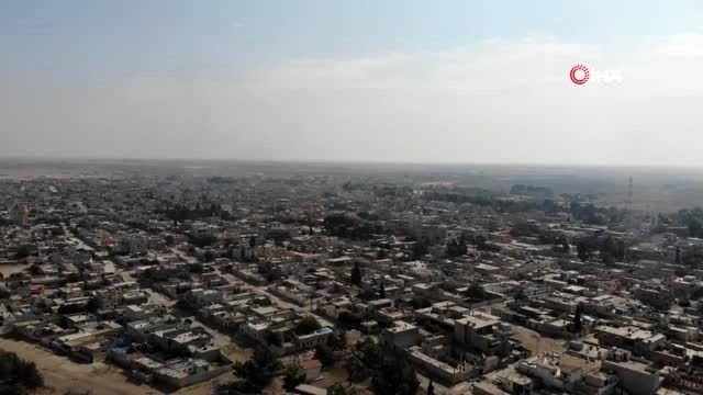 - Teröristlerden temizlenen Resulayn havadan görüntülendi