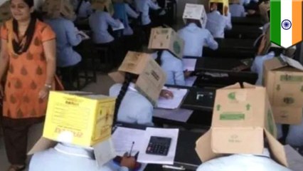 India school blasted for making students wear boxes over heads