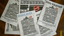 Los periódicos de Australia tachan sus portadas para protestar contra la censura