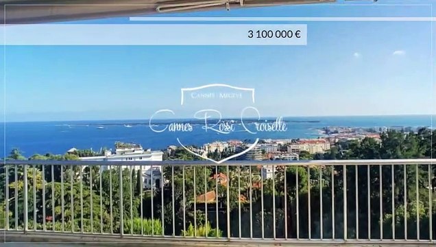 Dernier étage 4 Pièces 160 m2 -Cannes Californie - Vue Mer
