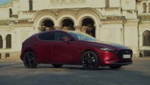 All-New Mazda3 Skyactiv-X Hatchback in Soul Red Crystal Exterior Design, Bulgaria 2019