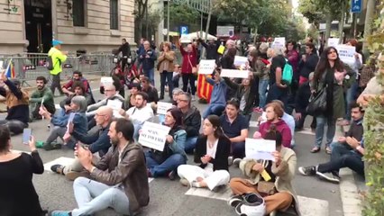 Concentración en Barcelona ante la Delegación del Gobierno