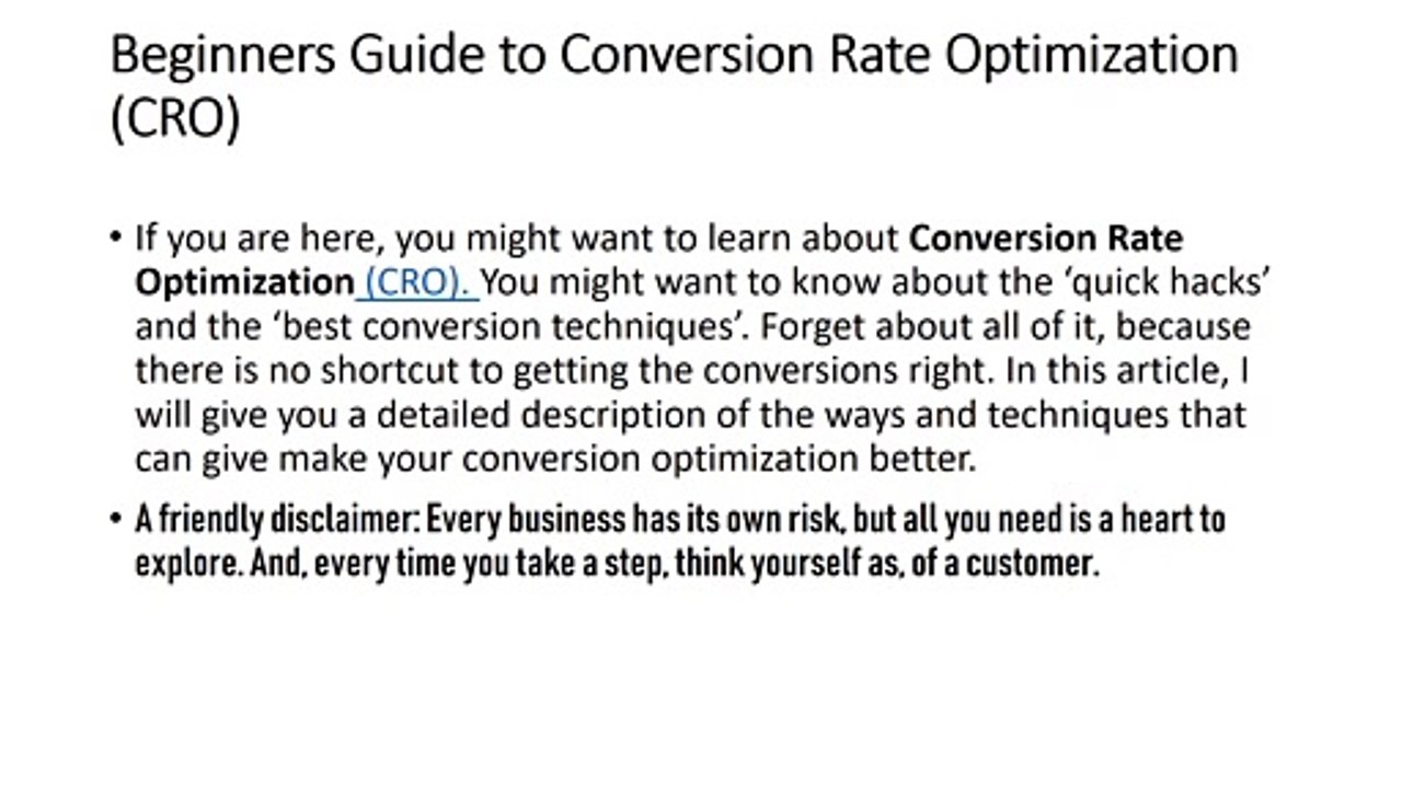 Conversion rate optimization ultimate guide