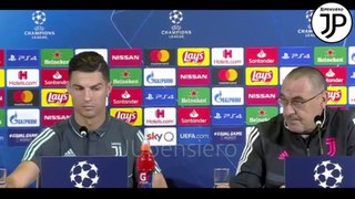 Conferenza stampa SARRI CRISTIANO RONALDO pre JUVENTUS-LOKOMOTIV MOSCA UCL CR7: 