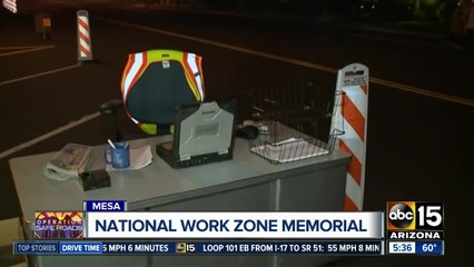 National Work Zone Memorial display shows importance of safety on the roads