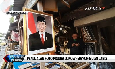 Penjualan Foto Pigura Jokowi-Ma'ruf Mulai Laris