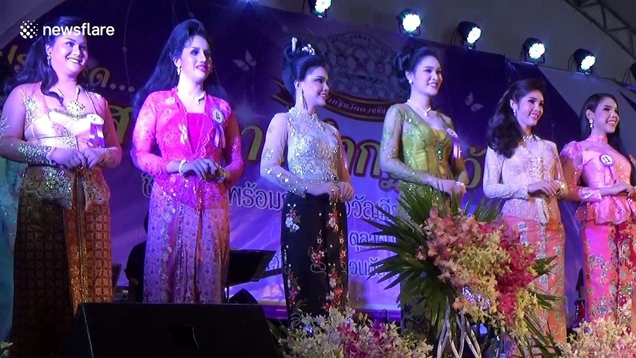 Thai transgender women hold beauty pageant to mark end of Buddhist lent