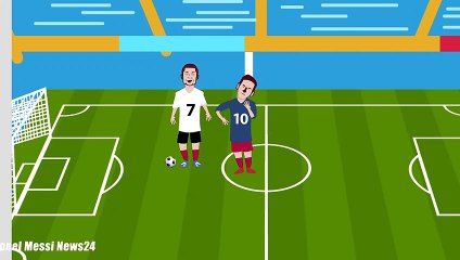 MESSI VS RONALDO FUNNY FREE KICK #MESSI NEWS24