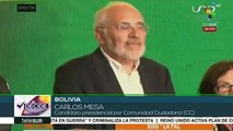 Bolivia: sin datos oficiales Carlos Mesa afirma que va a balotaje