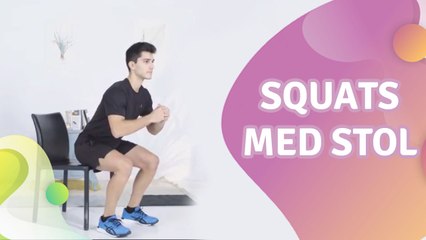 Squats med stol - Bedre Livsstil