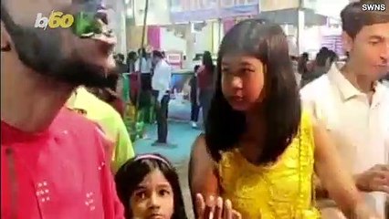 This is a Must See! Man Eats Indian Dish While It's Set On Fire