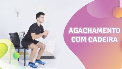Agachamento com cadeira -  Melhor com Saúde