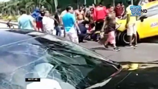 Tres personas heridas es el resultado de un accidente de tránsito en Manta