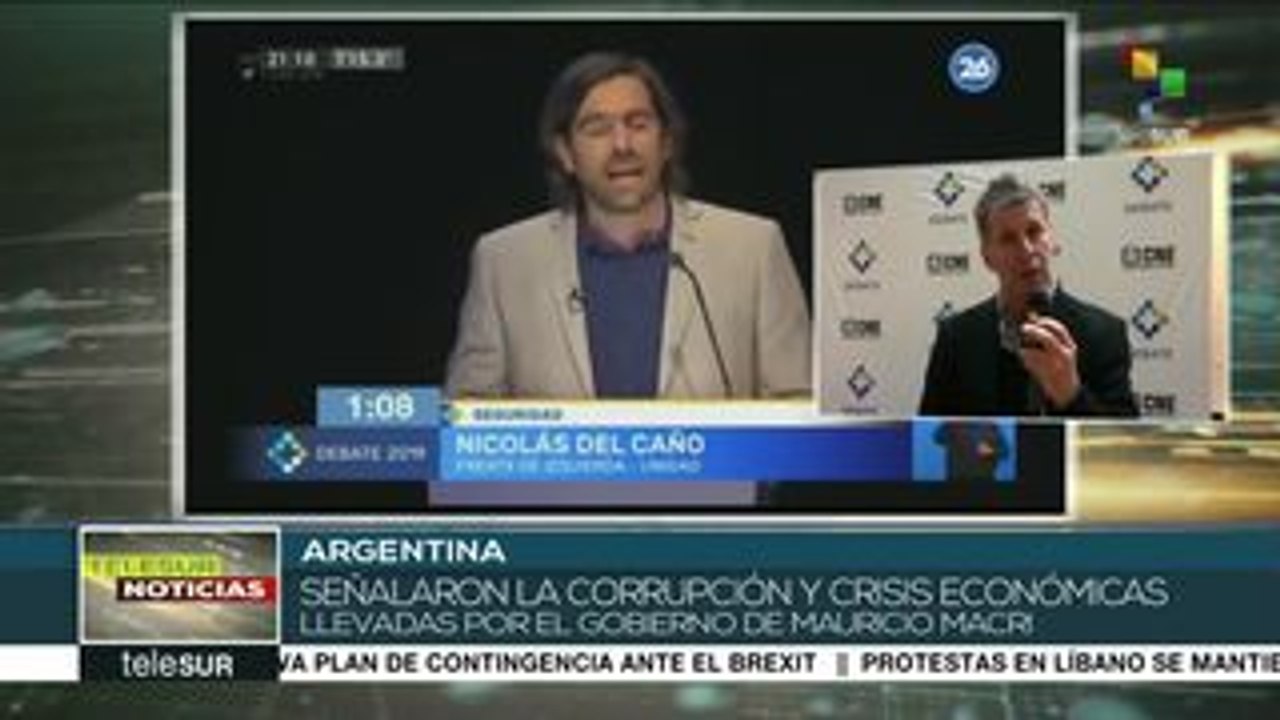 Realizan segundo debate presidencial en Argentina