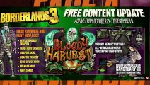 Borderlands 3 - NEW EVENT INFO BLOODY HARVEST NEW LEGENDARY & MORE !!