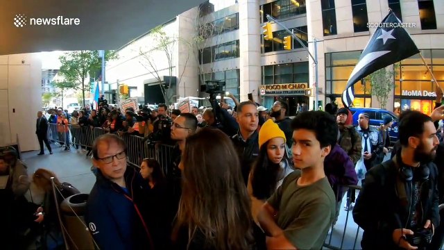 Protests erupt at NYC museum opening over ties to Puerto Rican debt