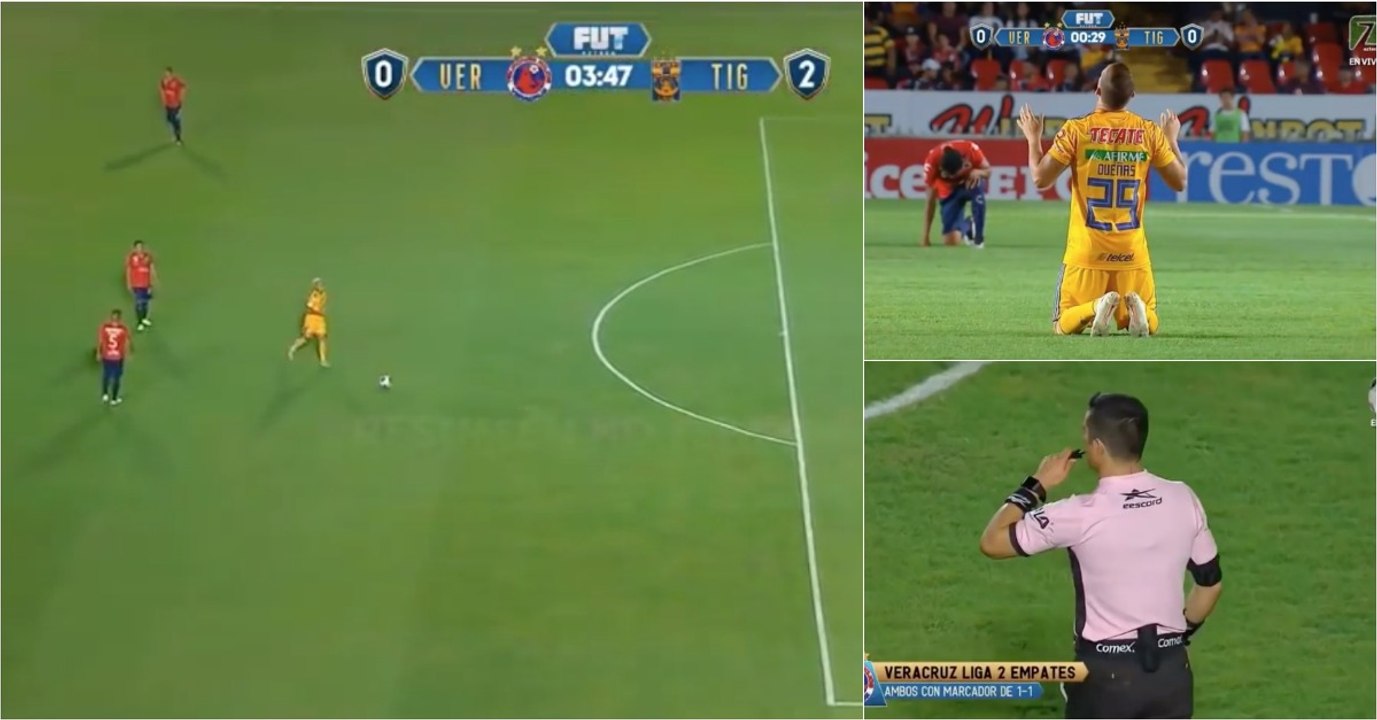 Jogadores fizeram protesto durante 4 minutos e adversário marcou dois golos