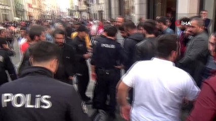 İstiklal Caddesi'nde şüpheli şahıs paniği