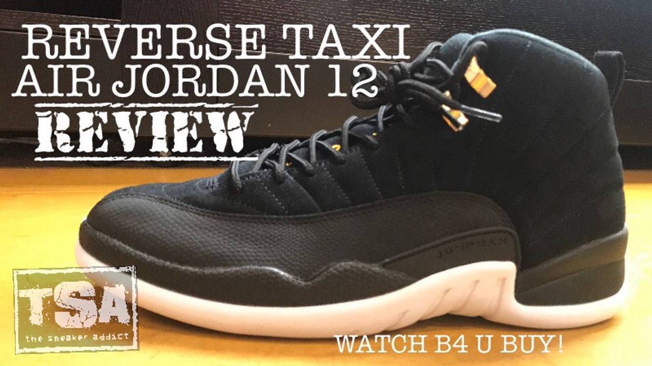 A Closer Look at the Air Jordan 12 'Reverse Taxi' - Sneaker Freaker