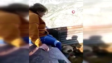 Artvin'de yürek burkan görüntü... Oluşan manzarayı gözyaşlarıyla görüntülediler