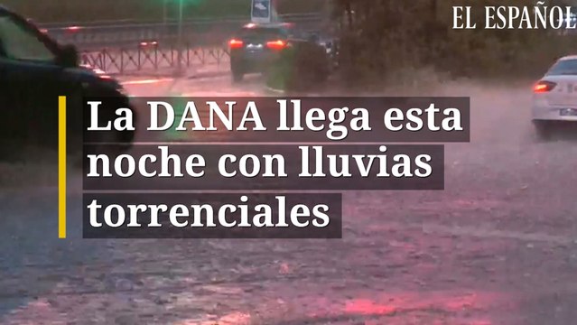 La DANA llega esta noche a España con lluvias torrenciales