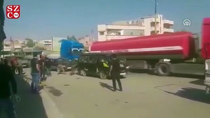 ABD askerlerine Suriye'de taşlı protesto