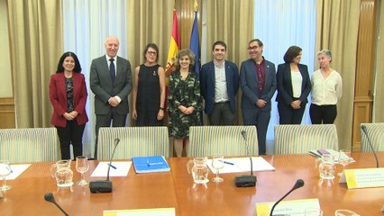 Carcedo con representantes de la Federación Española de Fibrosis