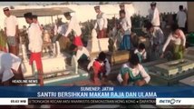 Sambut Hari Santri, Ribuan Santri di Sumenep Bersihkan Makam Raja dan Ulama