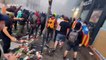 Catalan independence rally turns violent as protestors ignite barricades