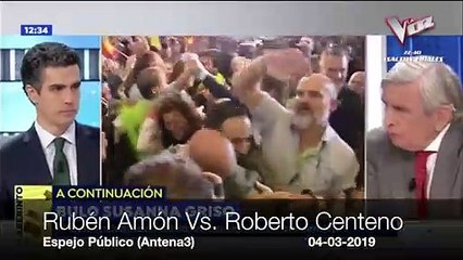 Singular pelea entre Rubén Amón y Roberto Centeno en directo en el plató de Griso