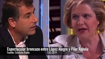 Espectacular broncazo entre Pilar Rahola y López Alegre