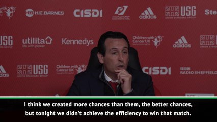 Arsenal didn't deserve to lose - Emery