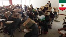 カンニング防止のため…生徒の頭に段ボール箱を被らせた教師が炎上 - トモニュース