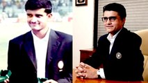 Sourav Ganguly wears his India blaze