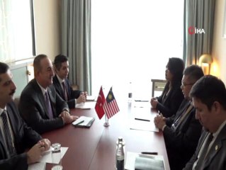 Bakan Çavuşoğlu, Malezya ve Venezuela dışişleri bakanları ile görüştü