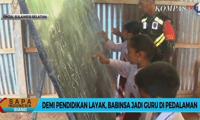 Demi Pendidikan Layak, Babinsa jadi Guru di Pedalaman