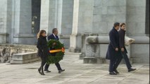 Los familiares de Franco acceden a la Basílica del Valle de los Caídos