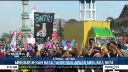 Puluhan Ribu Santri di Kendal Ikuti Kirab Resolusi Jihad