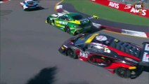 AUSTRALIAN GT RACE 1 START & TONY BATES CRASH