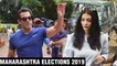 Salman Khan, Aishwarya Rai, Abhishek, Arjun Kapoor TOGETHER Cast Vote | Maharashtra Elections 2019