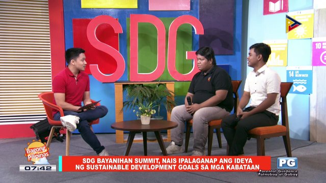 SDG Bayanihan Summit, nais ipalaganap ang ideya ng sustainable dev't goals sa mga kabataan