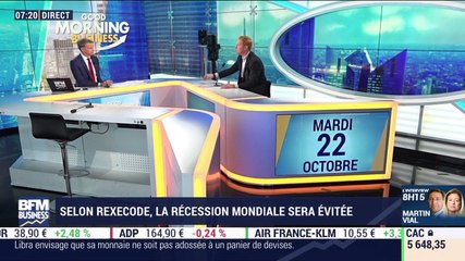 Rexecode: la récession mondiale sera évitée, Emmanuel Jessua - 22/10