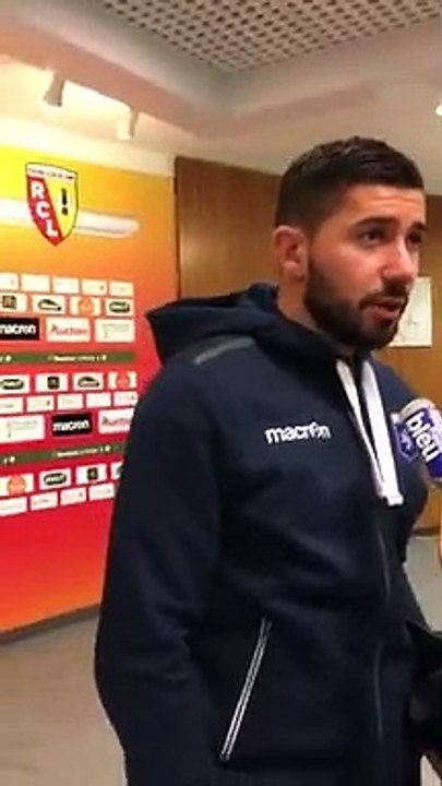 La réaction de Mickaël Le Bihan apres Lens-Auxerre